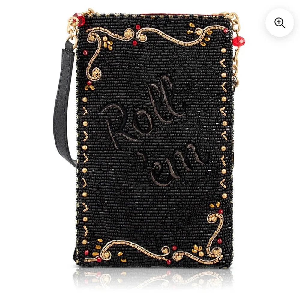 Mary Frances Black and Red Dice Crossbody Bag - Picture 2 of 8